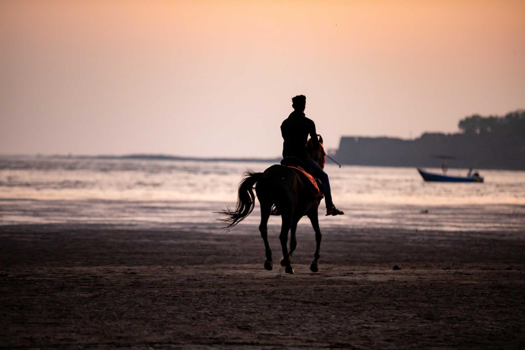 Messinia experiences - sunset horse riding by the sea