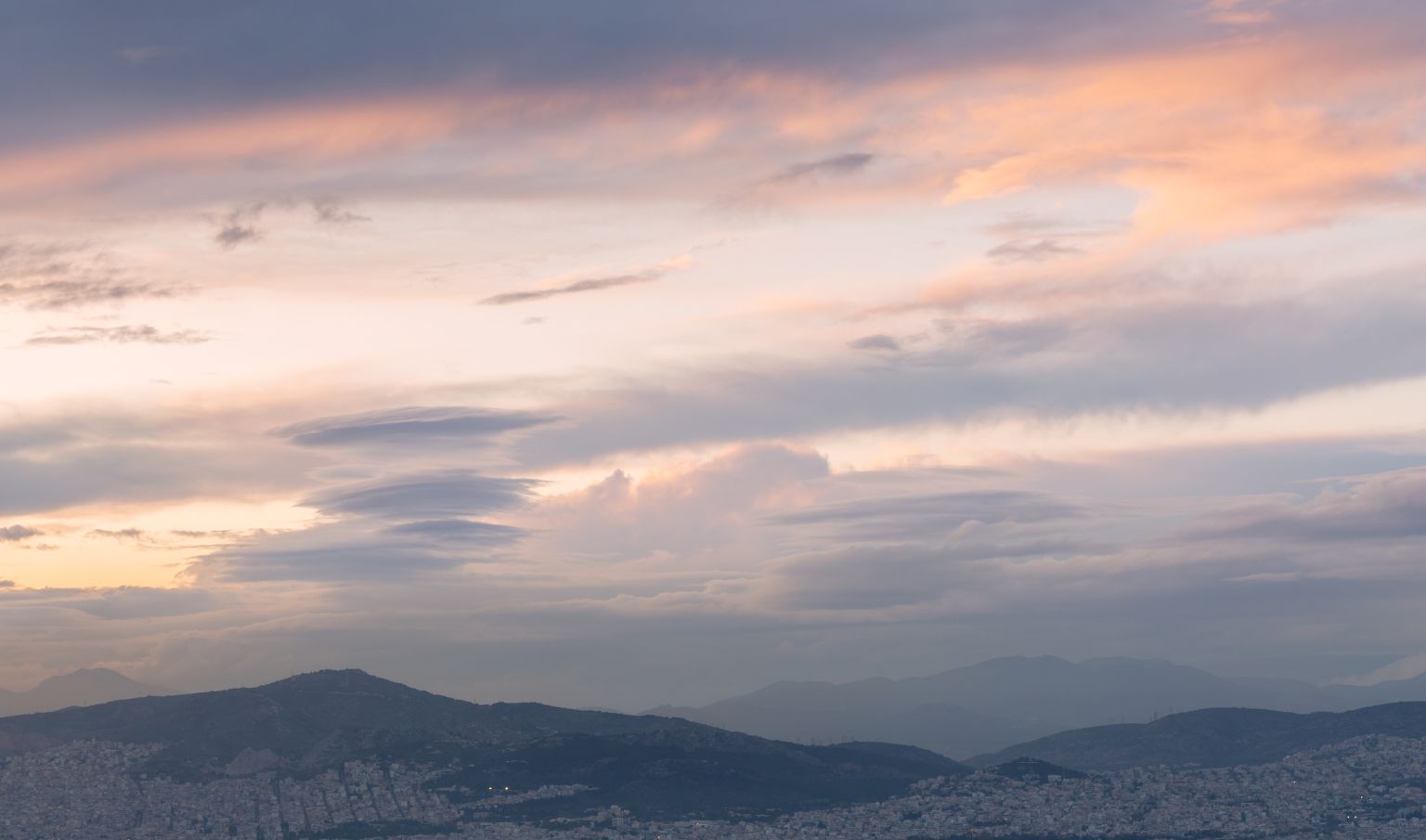 Athens neighbouhoods - View of Athens and Aigaleo Mountain